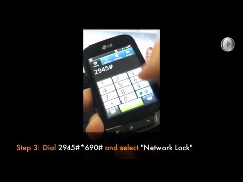 How to Unlock the LG Optimus Net P690 (aka Optimus Spirit / Optimus Link) with an Unlock Code