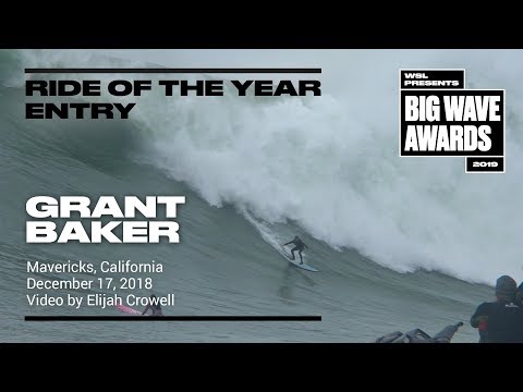 Grant Baker at Mavericks 2 - 2019 Ride of the Year Entry - WSL Big Wave Award