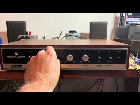 Vintage Stereo: 1971 Sanyo DCA 1500x Amplifier & Quadraphonic Decoder, Works + Sounds Great! image 6