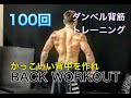 背中をハイレップでいかつく変えるトレ[Dumbbell Back Workout]