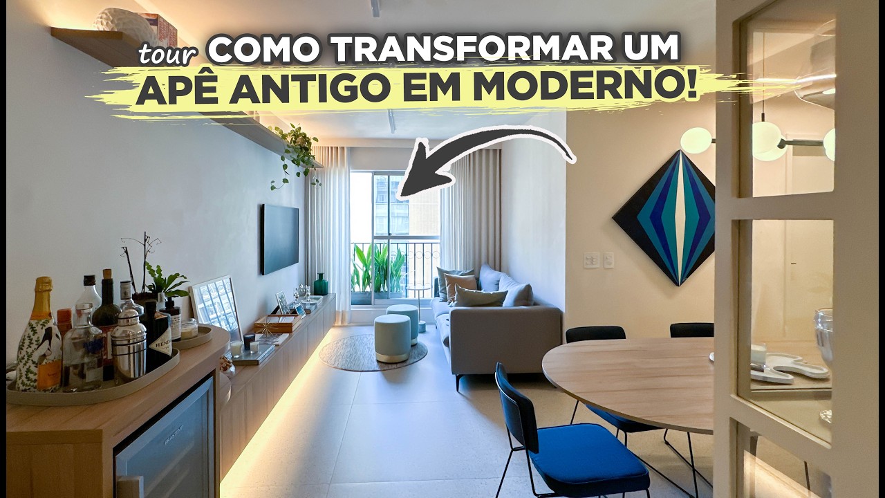 APÊ ANTIGO de 62M² foi TRANSFORMADO em um LAR dos SONHOS super MODERNO | GABY GARCIIA