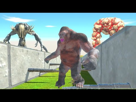 INFERNALS AND PRIMATES GO THROUGH SPIKE TO FIGHT  - ANIMAL REVOLT BATTLE SIMULATOR