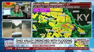 Multiple Flash Flood Emergencies issued as life-threatening flooding swamps Kentucky