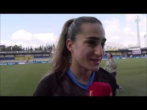 Interview with YLA Club Brugge player Sejde Aftonia Abrahamsson after the 2-2 at KVC Westerlo Women