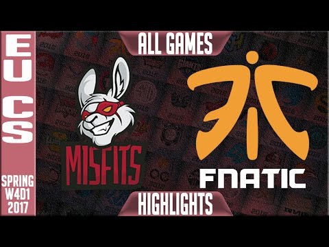 Fnatic Academy vs Misfits Academy Highlights All Games - EUCS Week 4 Spring 2017 - FNA vs MSA