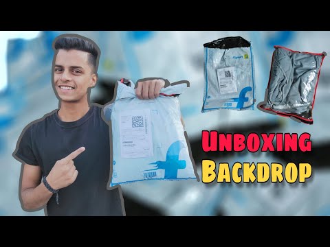 Reviews and unboxing backdrop (background curtain) for youTube, 2020