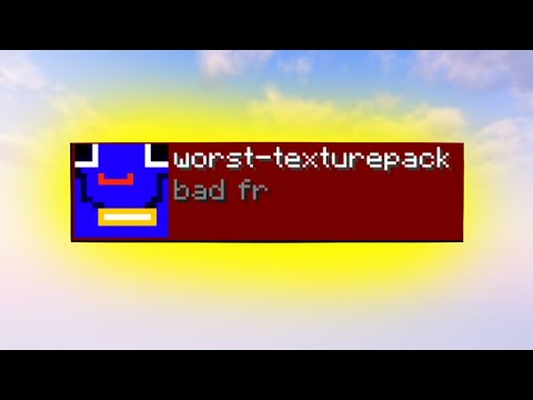 SHOCKING: The ABSOLUTE WORST Minecraft texture pack!