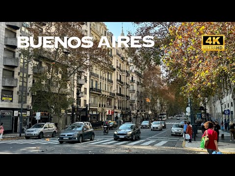 [4K] Buenos Aires, Argentina 🇦🇷🐧 Nonstop Walking Tour
