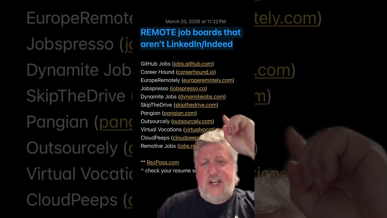 Niche remote job boards that aren't LinkedIn/Indeed.  #wfh #remotework #workfromhome