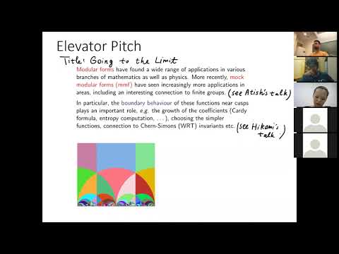 Miranda Cheng - Taking the Limit: Quantum Modular Forms in Moonshine, Physics and Topology (Summary)
