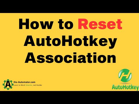 Fixing Lost association of AutoHotkey executable