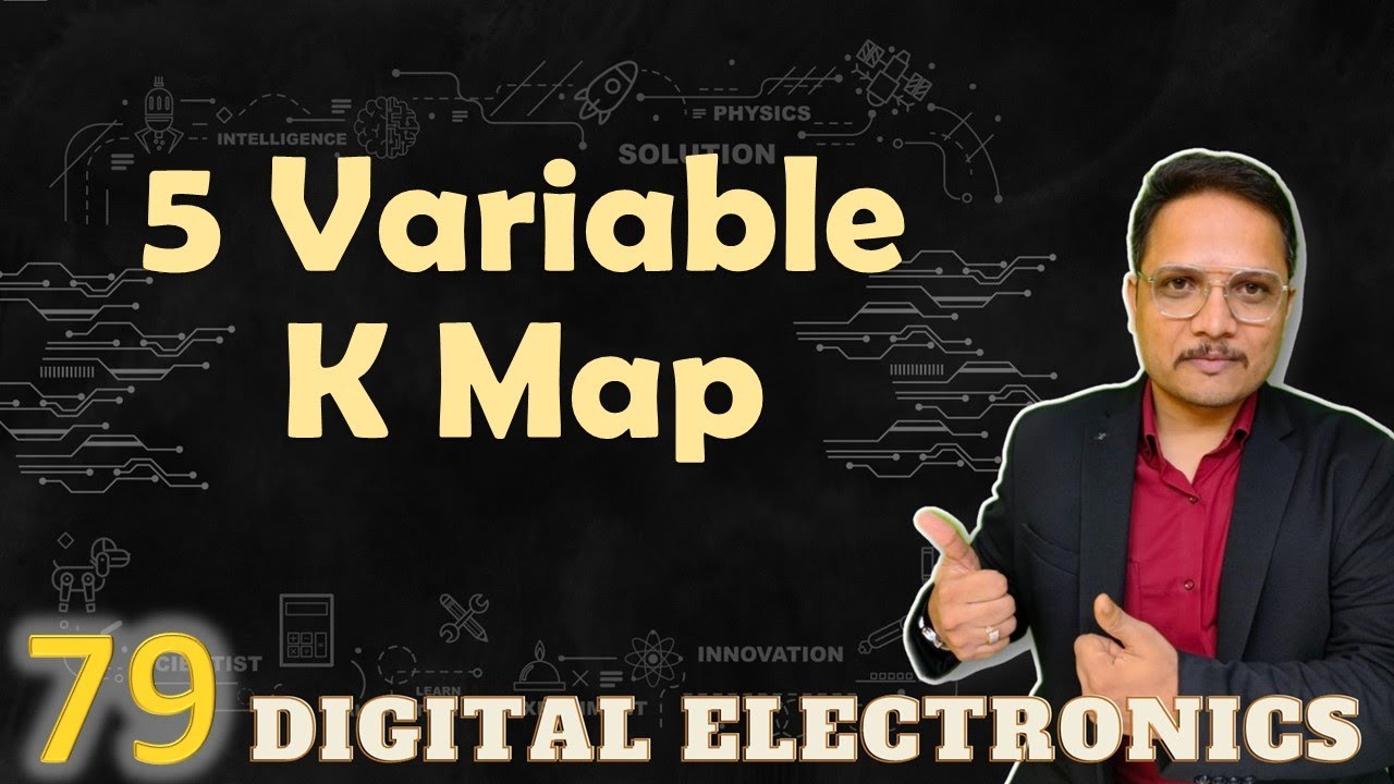 5 Variable K Map: Example and Boolean Function Optimization