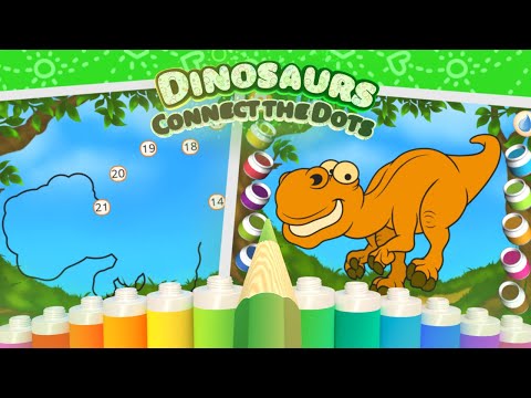 Dino Dot-to-Dot Coloring Video
