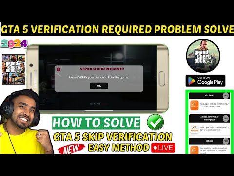 How To Skip Verification In Gta 5 Easy Method 2024 | Gta 5 Verification Problem 2024 | Gta 5 Apk