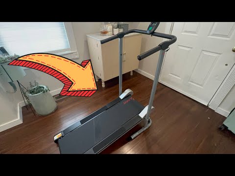 Sunny Health & Fitness SF-T1407M Foldable Manual Walking Treadmill - Unboxing & Setup