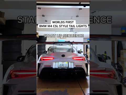 BMW LIGHTS ON A SUPRA! ALPHAREX TAIL LIGHTS GO HARD #grsupra #toyotasupra #supraculture #carlife