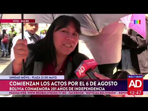Comienzan los actos por el 6 de Agosto en Sucre