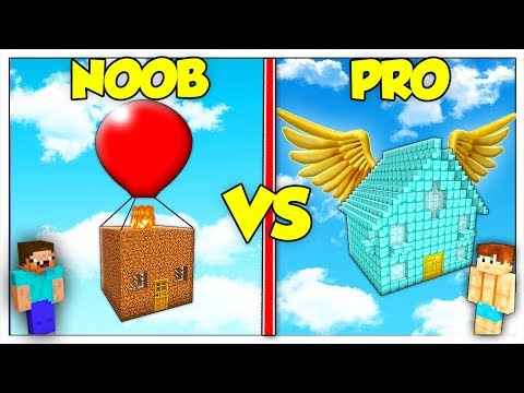 CASA VOLANTE NOOB CONTRO PRO! - Minecraft ITA