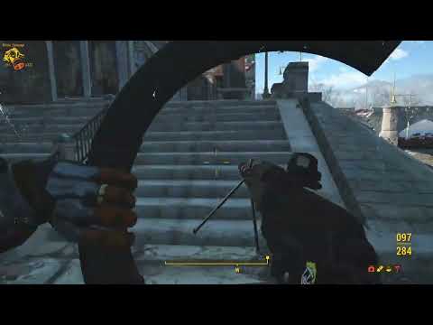 Fallout 4 Modded, Zombie World gameplay pt193  Goin Melee