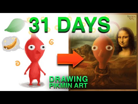DRAWING PIKMIN ART EVERYDAY FOR 31 DAYS (Piktober Art Challenge)