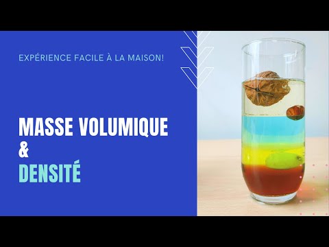 MASSE VOLUMIQUE et DENSITÉ (3e) + Expérience facile à la maison