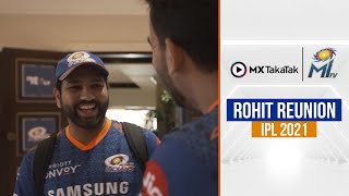 Rohit reunites with teammates post quarantine | रोहित अपने साथियों से मिले | IPL 2021