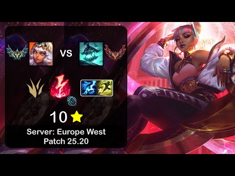 Qiyana Jungle vs Hecarim - EUW Challenger - Patch 25.20