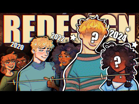 REDESIGNING MY FAVORITE OCS? (speedpaint, commentary, lore, comic concept, evolution)