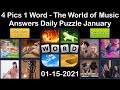 4 Pics 1 Word The World Of Music 15 January 2021 Answer Daily Puzzle Daily Bonus Puzzle