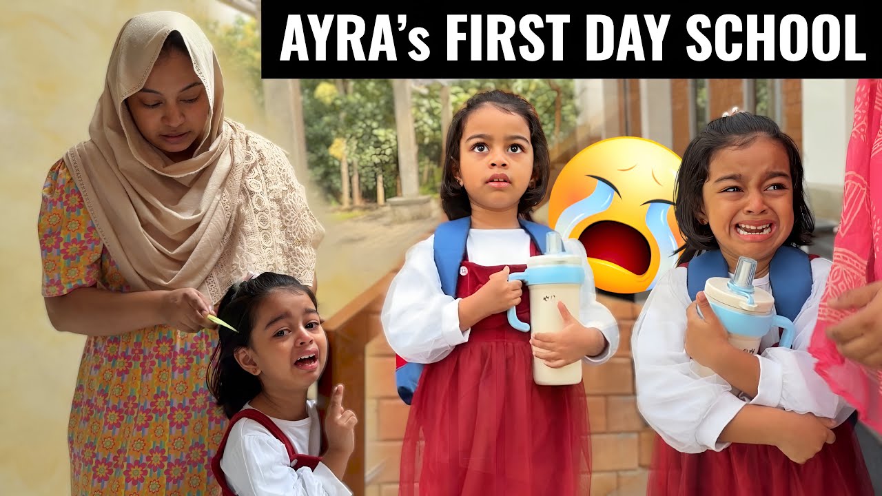 AYRA’s FIRST DAY SCHOOL..☹️ *EMOTIONAL*