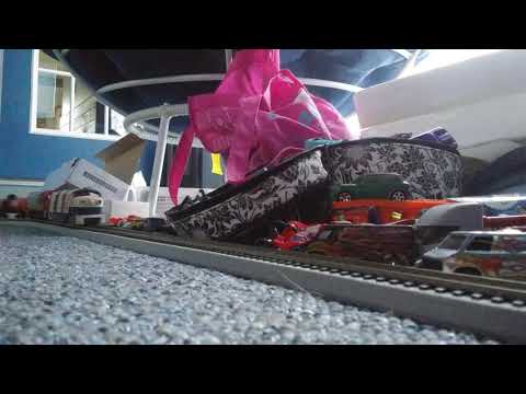 Finally Running my HO scale trains on my new Bachmann track!