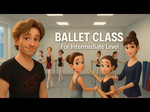 Ballet class for intermediate level 
