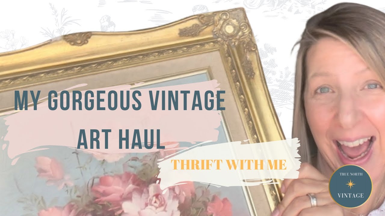 Amazing Finds! Come Thrift With Me For Art | Vintage Seller | Charity Shop Haul | Vintage Wall Art