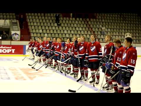 HIFK U20 - Denmark U20, 18.8.2012. National Anthem of Finland