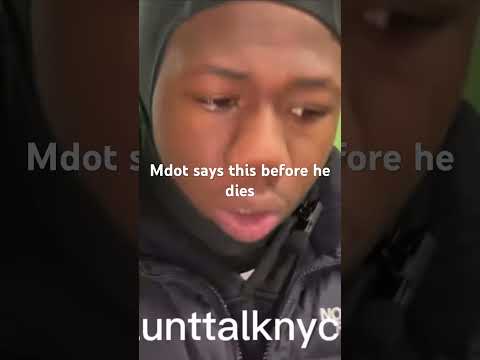 Mdot ebk says this before he died#mdotebk #nydrill #mdotty#bronxdrill #nestyfloxks