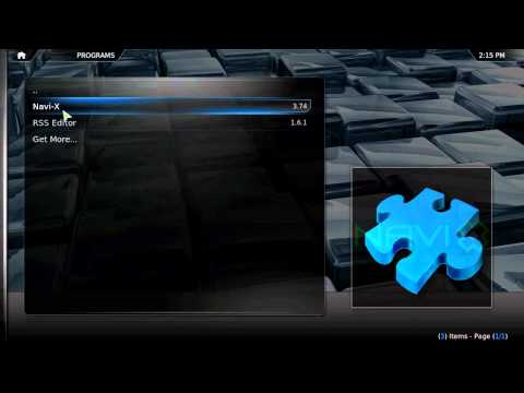 comment installer navi x dans xbmc