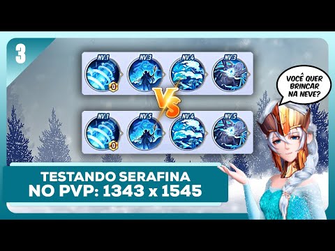 ☃️❄️ VOCÊ QUER BRINCAR NA NEVE ? TESTES PRÁTICOS SERAFINA PVP: 1343 X 1545 !! ELA É INSANA !! ❄️☃️