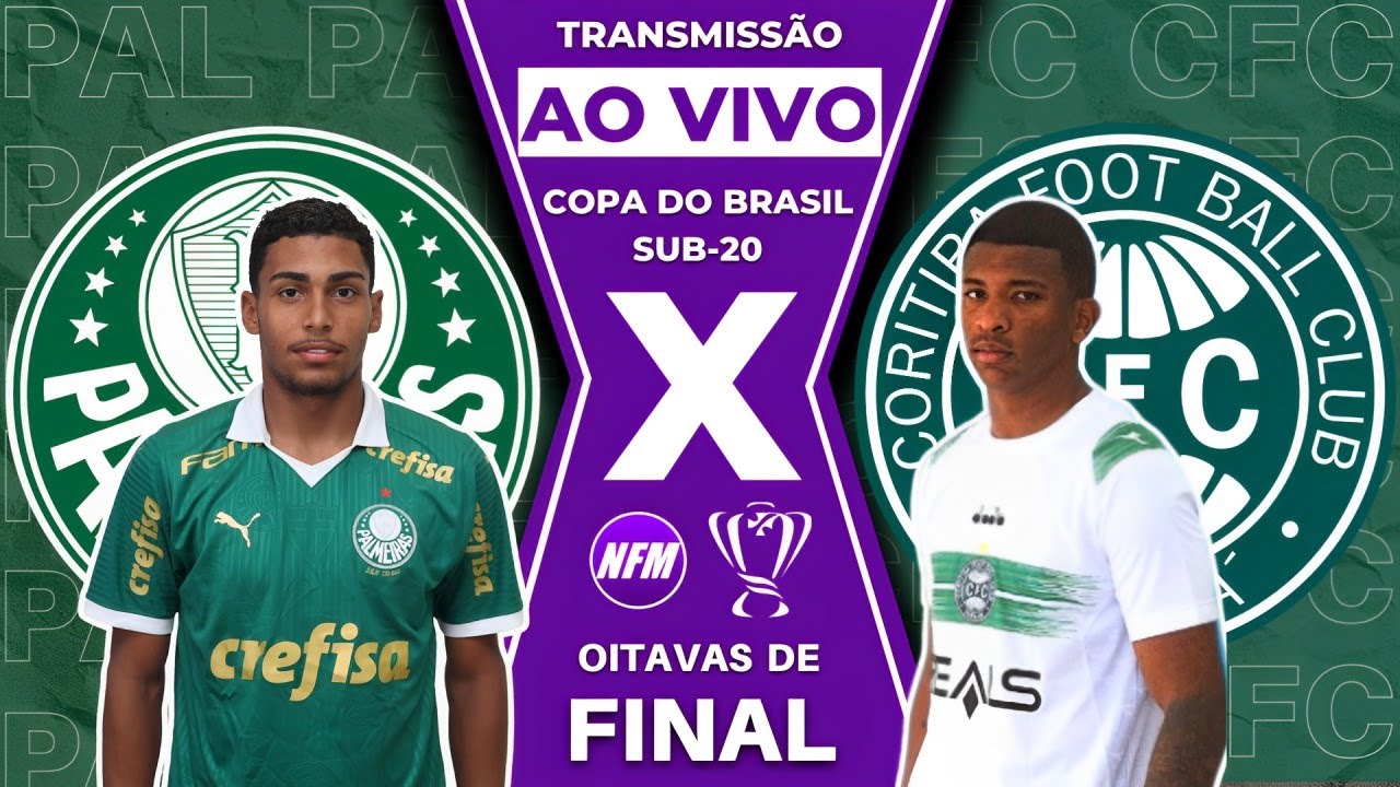 PALMEIRAS X CORITIBA AO VIVO | OITAVAS DEFINAL SUB-20 | COM IMAGENS DO ESTÚDIO | PALMEIRAS SUB-20