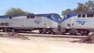 preview picture of video 'Amtrak #11 and #14 of Tue 7 Aug 2007'