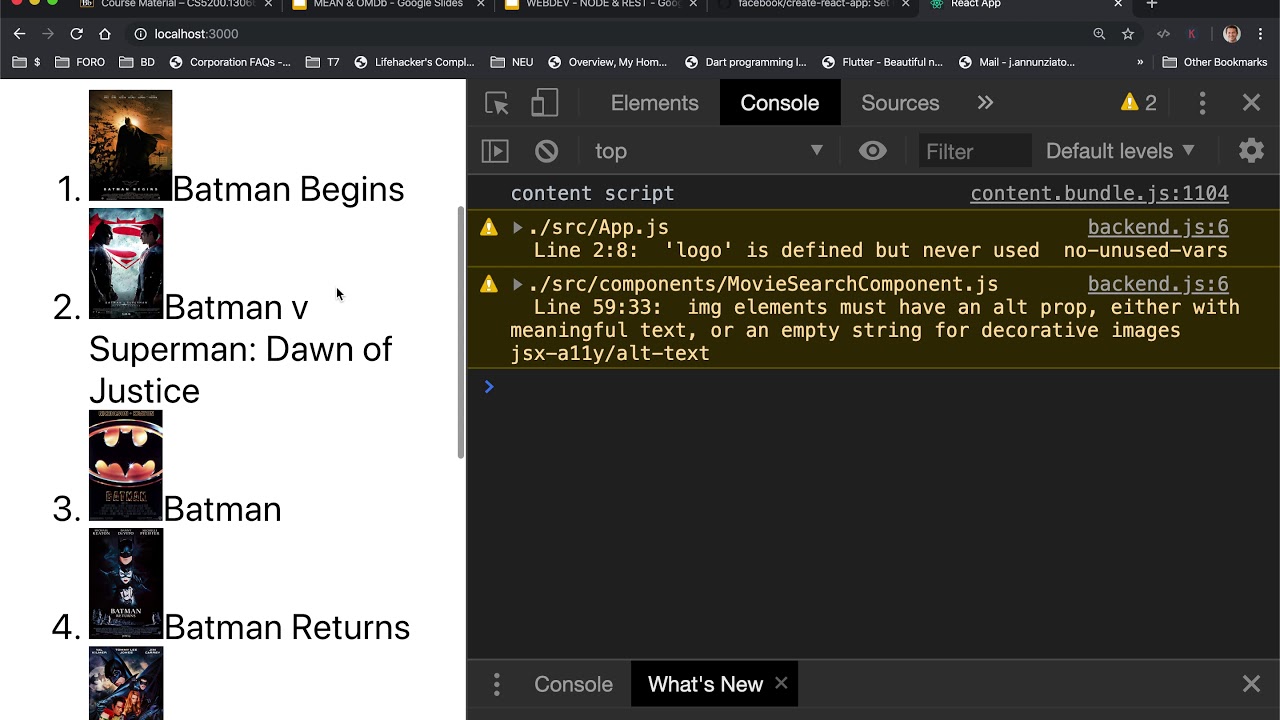 React Movie Database API 4