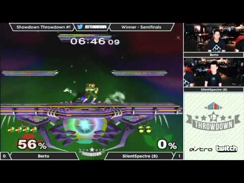 Melee Showdown Throwdown #1 - Winner Semifinals - Berto (Falco) vs SilentSpectre (C. Falcon)