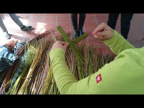 Korb Tutorial Teil 1. Wie flechtet man den Korbboden. Anleitung. Basket base DIY