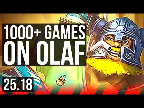 OLAF vs SHEN (TOP) | 1000+ games | KR Master | 25.18