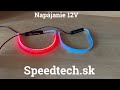 LED pásik - dynamické smerovky oranžové / pozičné svetla červené (30cm) - Video Youtube