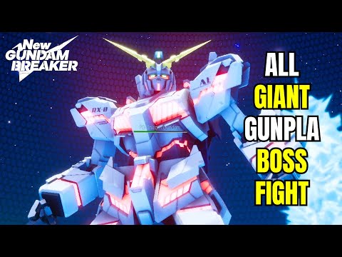 All Giant Gunpla Boss Fight/ New Gundam Breaker Boss Fight