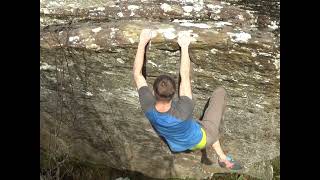 Video thumbnail of Lightweight, 8A. Rhiw Goch