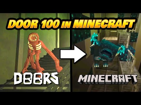 DV Plays - DOORS Room 100 in Minecraft? DV Reacts