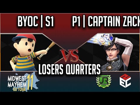 Midwest Mayhem 11 LOSERS QUARTERS - BYOC | S1 (Ness) vs P1 | Captain Zack (Bayonetta)