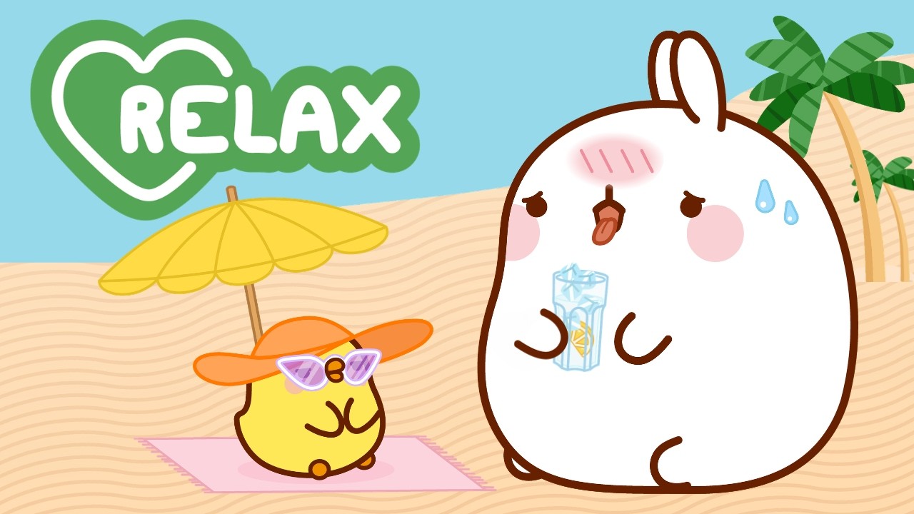 The Hottest Summer Beach Day Ever with Molang! ☀️🏖️  Sunny Adventure