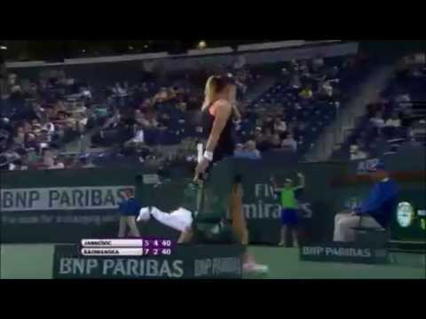 Amazing Point of Jelena Jankovic v Radwanska ~ Indian Wells 2014